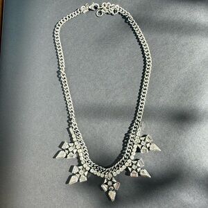 Banana Republic Silver Chain statement necklace